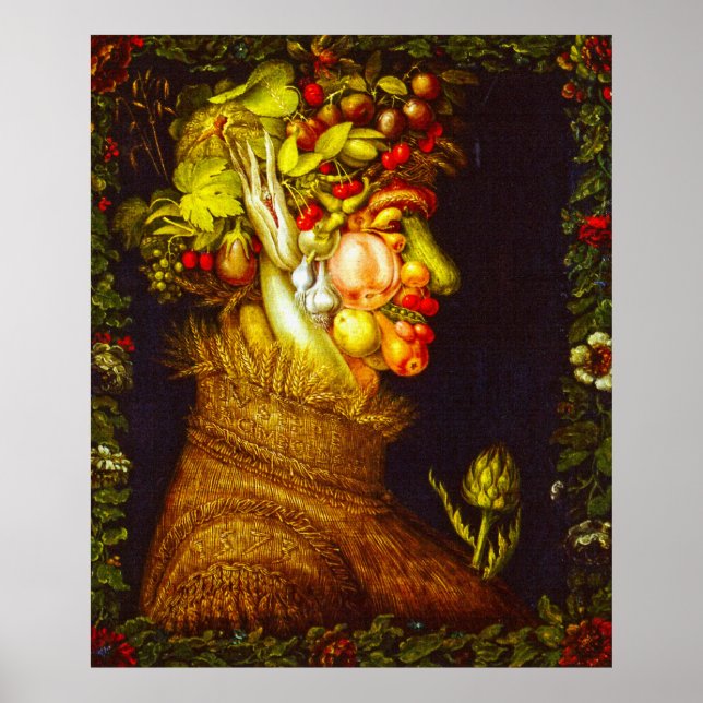 Poster Summer - Giuseppe Arcimboldo (Frente)