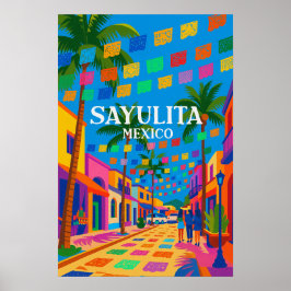 Poster Summer Holiday Destination Mexico 