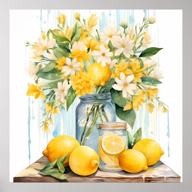 Poster Summer Lemon Blossom Jar (Frente)