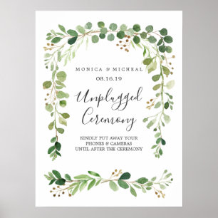 Poster Summer Meadow Sinal de Cerimônia de Casamento De
