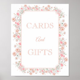 Poster Summer Wildflower Baby Shower Cards And Gifts