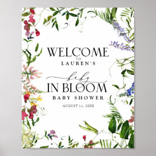 Poster Summer Wildflower Watercolor Floral Chá