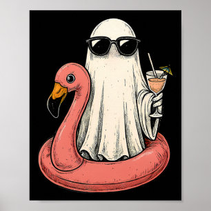 Poster Summerentre Ghost com Flamingo Floatie Womens Hall