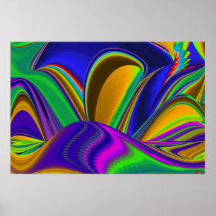 Poster Summerrainbow, Abstrato 3D Rainbowart