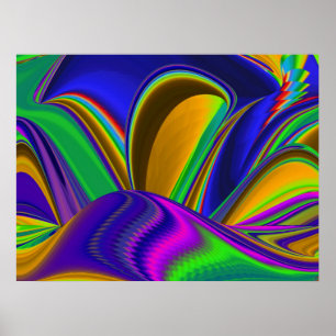Poster Summerrainbow, Abstrato 3D Rainbowart