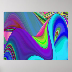 Poster Summersense, Abstrato 3D Rainbowart