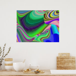 Poster Summersense, Abstrato 3D Rainbowart
