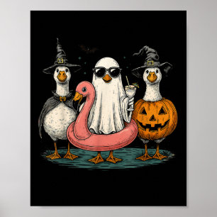 Poster Summerwin Goose Boo Ghost Pumpkin Halloween Summer