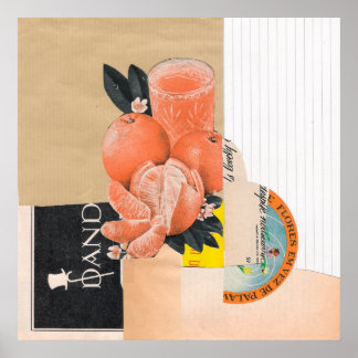 Póster Sumo de laranja