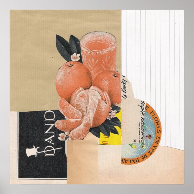 Póster Sumo de laranja (Frente)