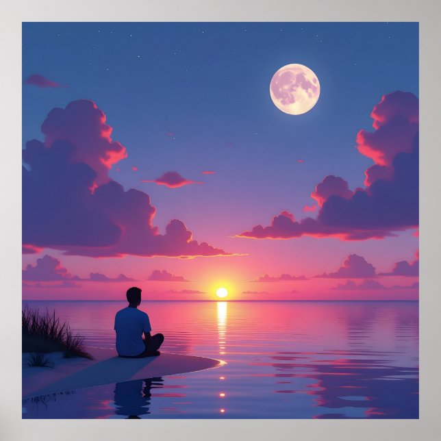 Poster Sun and moon (Frente)