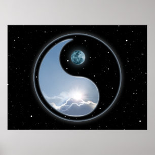 Póster Sun-Lua Yin Yang
