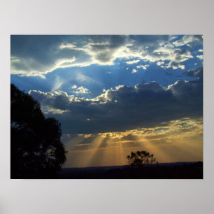 Poster Sun Rays Spiritual Skies : Victoria Australia Post