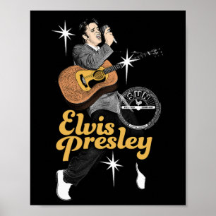 Poster Sun Records X Elvis Presley Dançando Com Estrelas