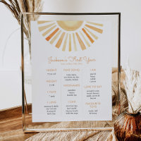 Sun Sunshine Primeiro Aniversário Milestone Aniver