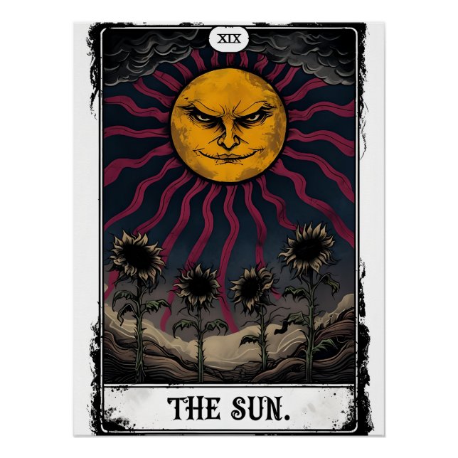 Póster Sun Tarot Gótico (Frente)