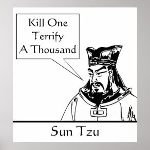 Póster Sun Tzu e citações