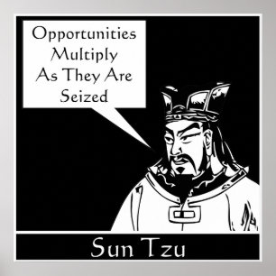 Póster Sun Tzu -- Estratega militar chinesa