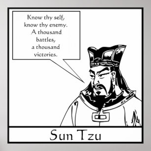 Póster Sun Tzu -- Estratega militar chinesa