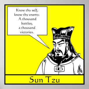 Poster Sun Tzu - Estratégista Militar Chinês