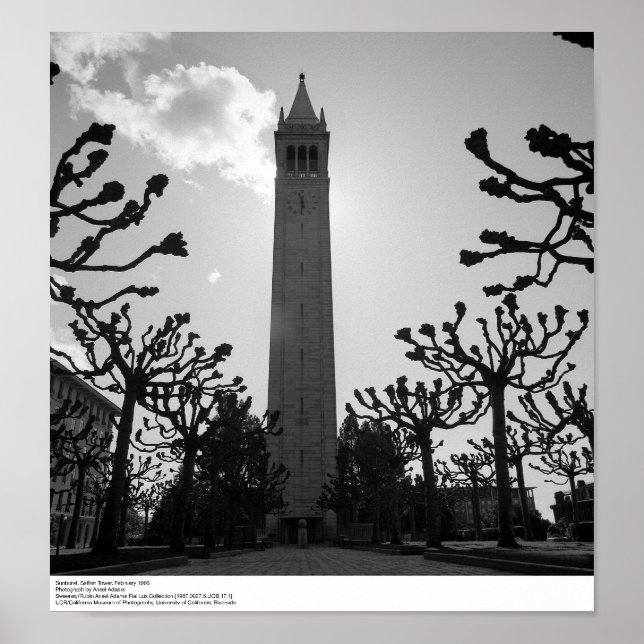 Póster Sunburst, Sather Tower, fevereiro de 1966 (Frente)