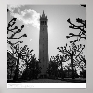 Póster Sunburst, torre de Sather, em fevereiro de 1966