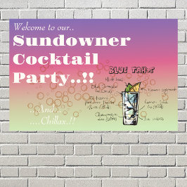 Poster Sundowner Blue Tahoe Cocktail