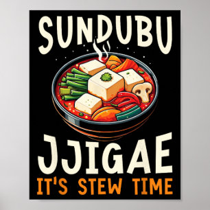 Poster Sundubu Jjigae Comida Asiática Foodie Culinária Co