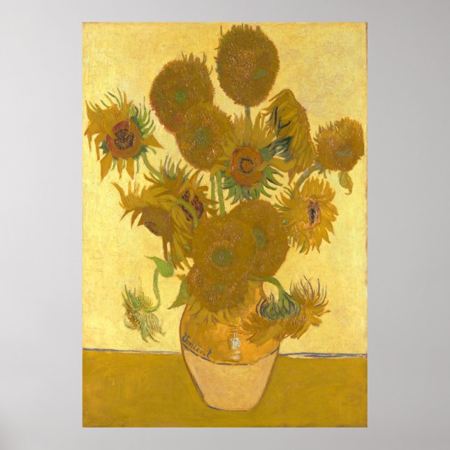 Poster Sunflower Arles por Vincent van Gogh (Frente)