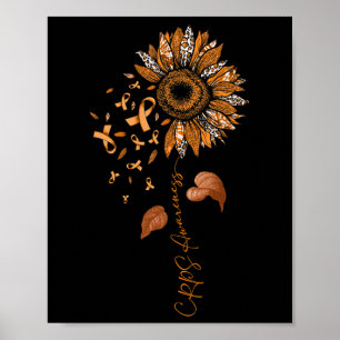 Poster Sunflower Lepard Crps Sensibiliza Faixa Laranja
