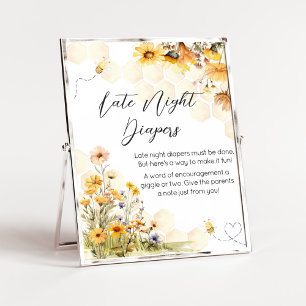 Poster Sunflower Little Honey Tarde Noite Fraldas