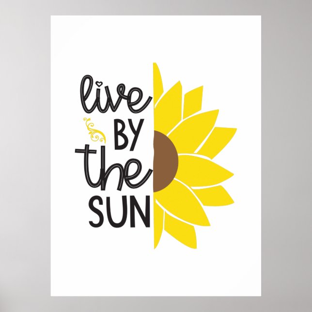 Poster Sunflower Lover | Ao Vivo Pelo Sol (Frente)