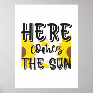 Poster Sunflower Lover Aqui Vem O Sol