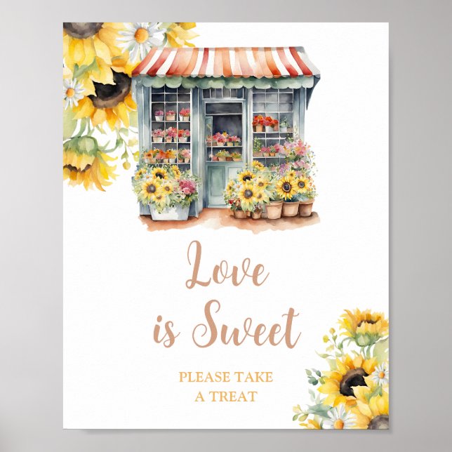 Poster Sunflower Market Chá de panela Love is Sweet (Frente)