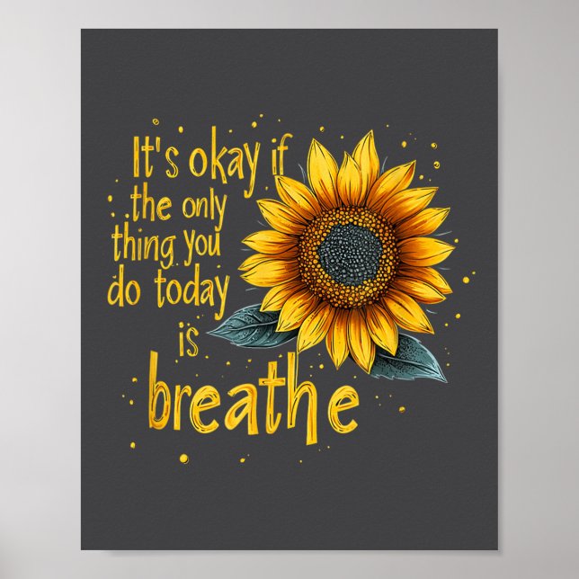 Poster Sunflower Suicide Awareness  (Frente)