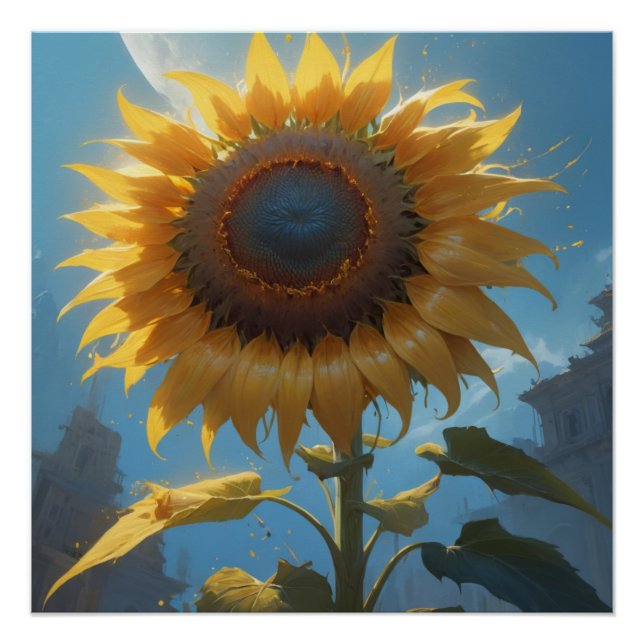 Póster sunflower wall art (Frente)