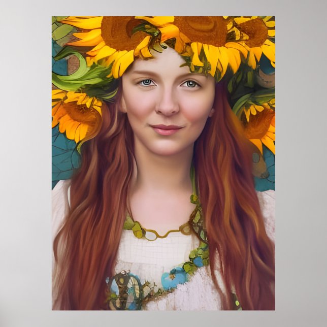 Poster Sunflower Woman (Frente)