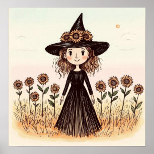Poster SunFlowerWitch
