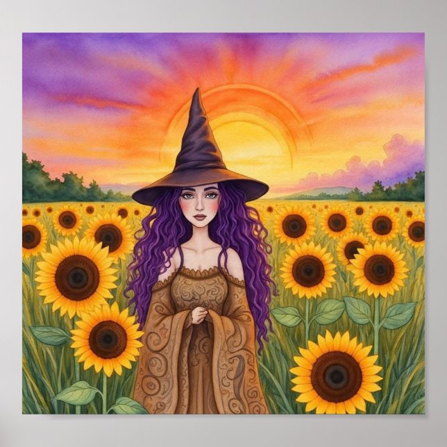 Poster SunFlowerWitch (Frente)