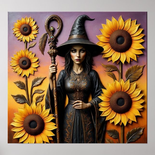 Poster SunFlowerWitch (Frente)
