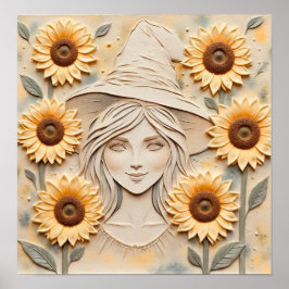 Poster SunFlowerWitch
