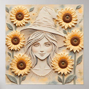 Poster SunFlowerWitch