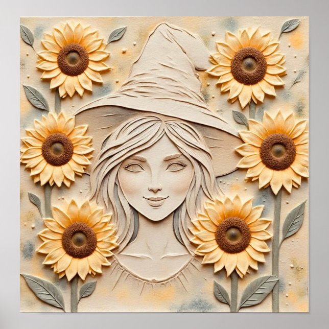 Poster SunFlowerWitch (Frente)