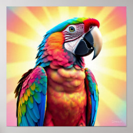 Poster Sunlit Parrot