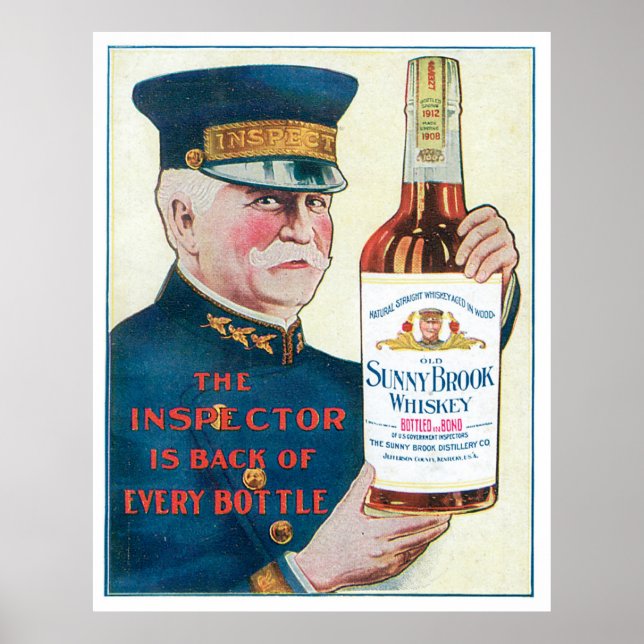 Poster Sunny Brook Whiskey (Frente)