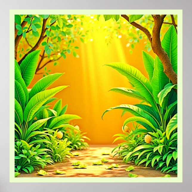 Poster Sunny Nature Path Art (Frente)