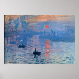 Póster Sunrise - Claude Monet