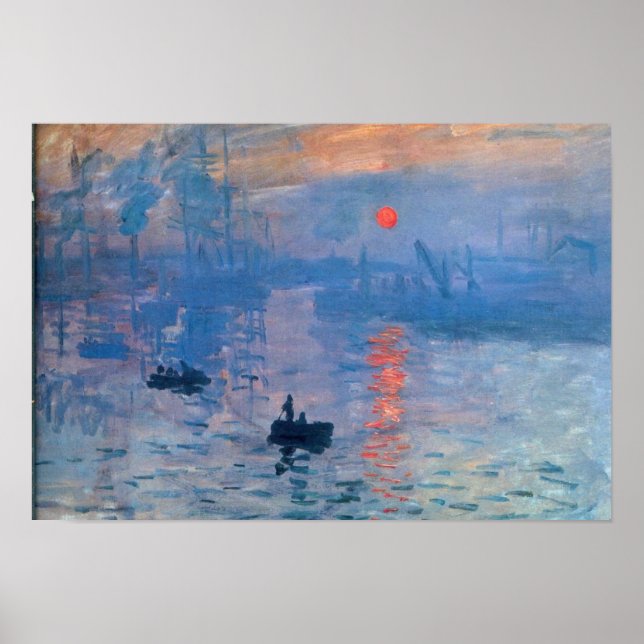 Póster Sunrise - Claude Monet (Frente)