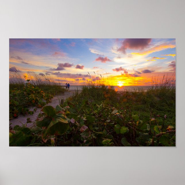 Poster Sunrise, Fort Pierce, Flórida (Frente)