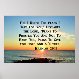 PÓSTER SUNRISE HEAVENLY JEREMIAH 20:11 VERSO